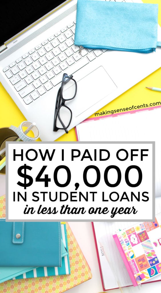 Want to learn how to pay off student loans? With my student loan repayment plan, I was able to pay off $40,000 in student loan debt in 7 months!