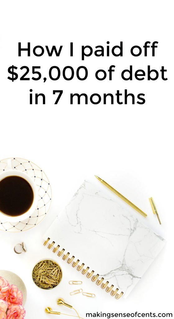 Here's how this person paid off $25,000 of debt in just 7 months. Lots of hard work will get you there!