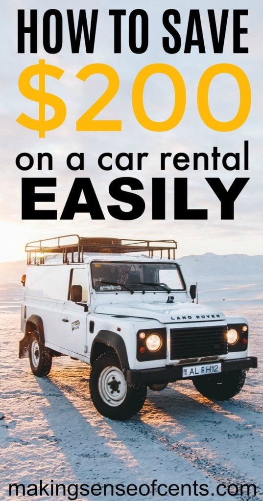 How to save money on a car rental