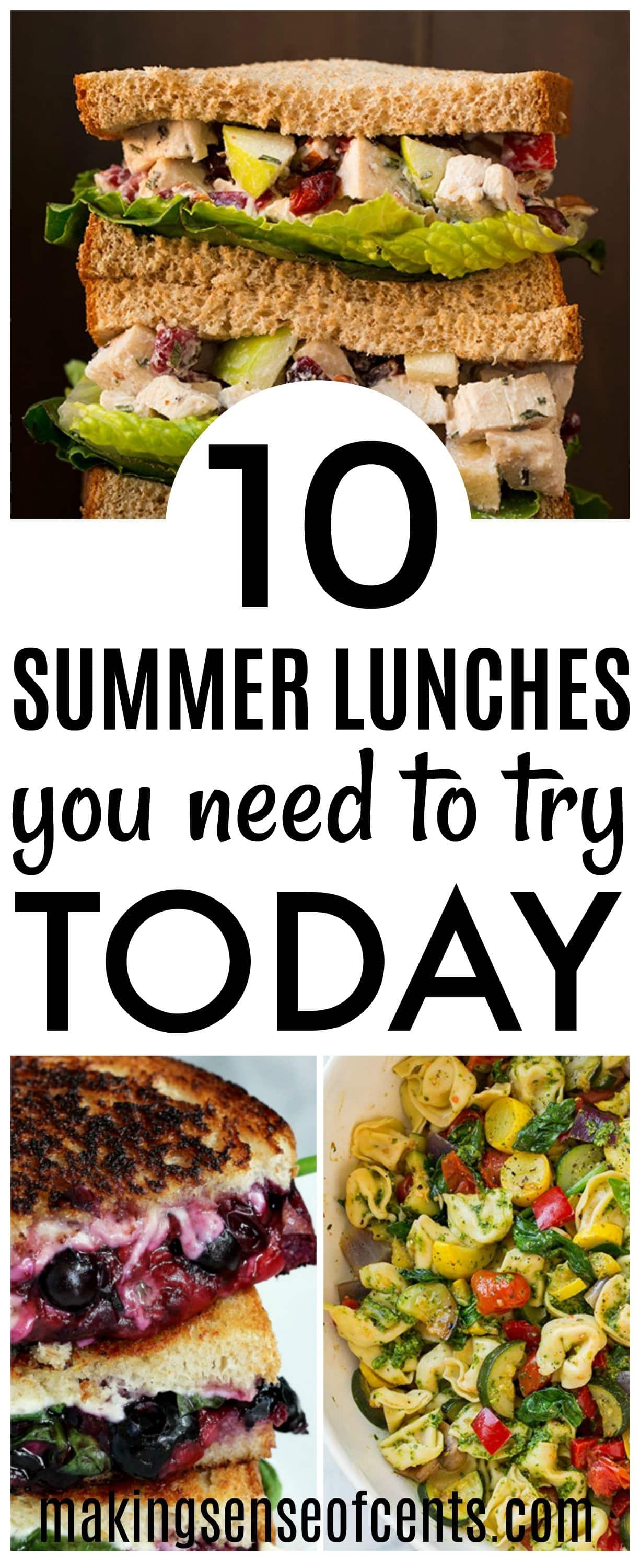 10 Summer Lunch Ideas You Need To Try Today #summerlunchideas #summermeals