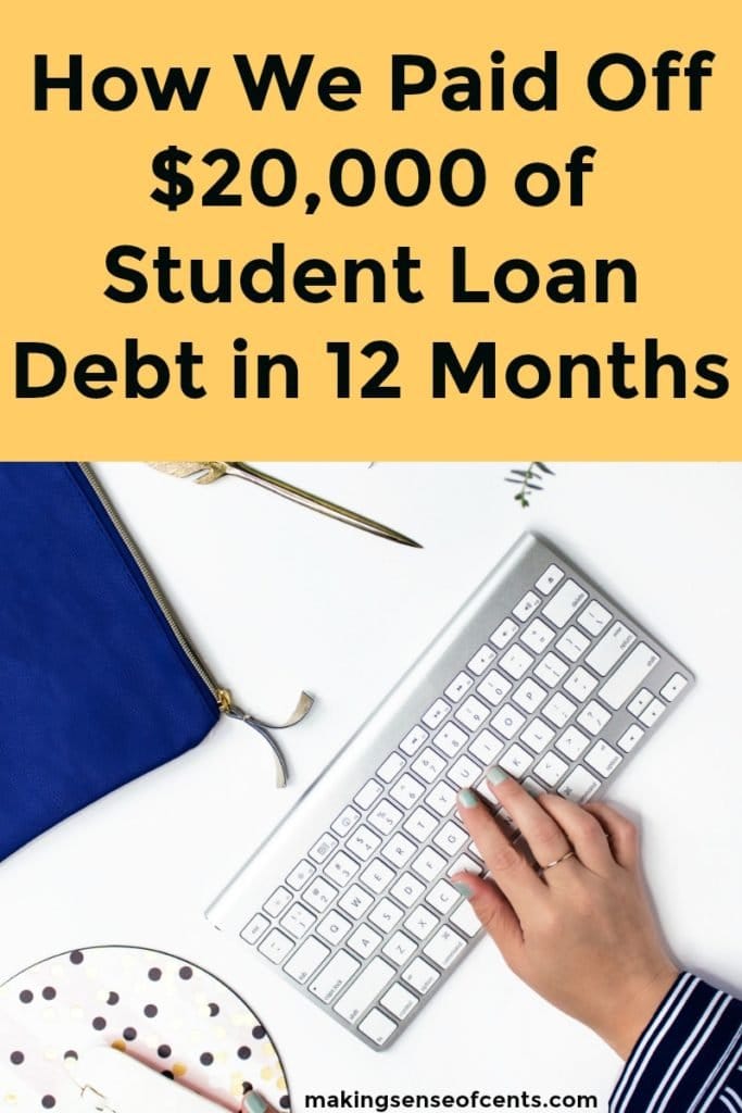 How We Paid Off $20,000 of Student Loan Debt in 12 Months at 23 Years Old #debtpayoff #studentloans #payoffdebt