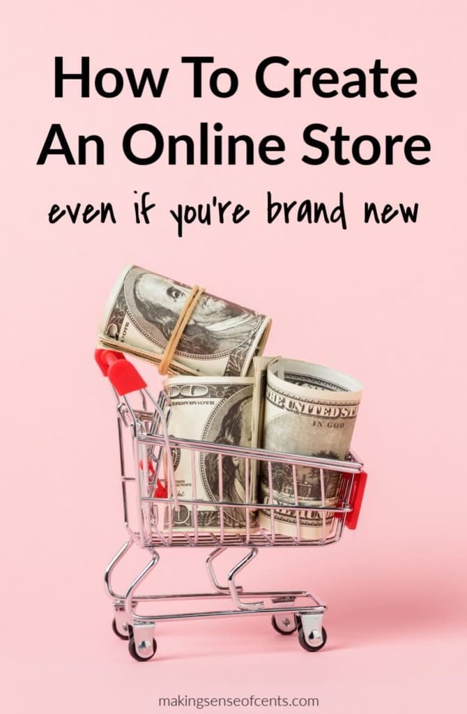 online shopping cart with cash inside