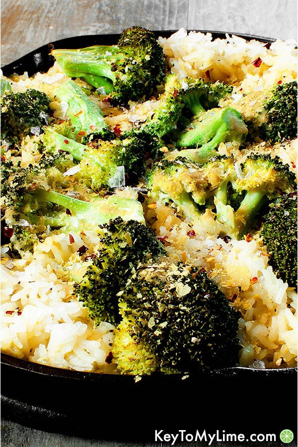 Vegan Broccoli Cheese Rice Casserole