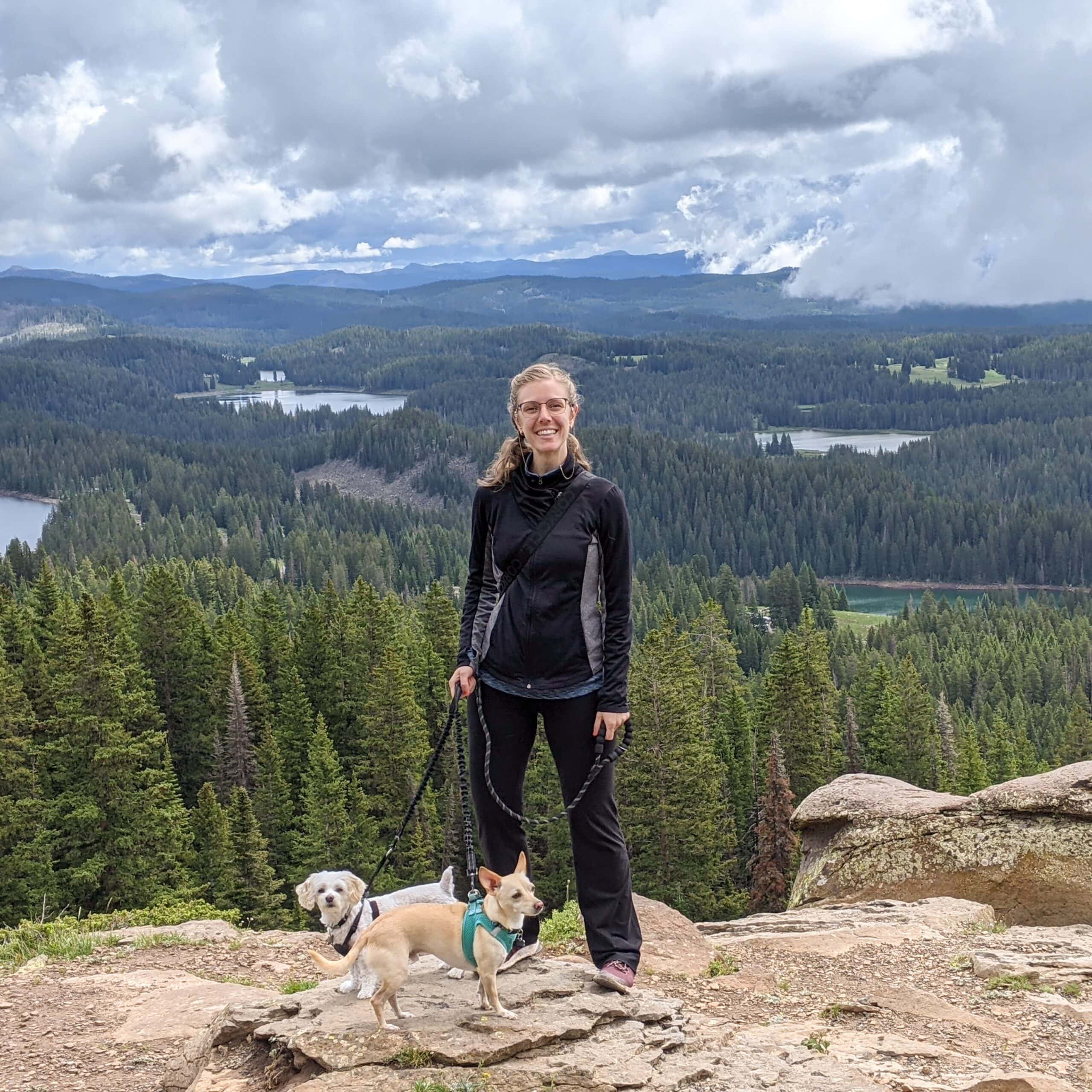 Picture of Christine on a hike