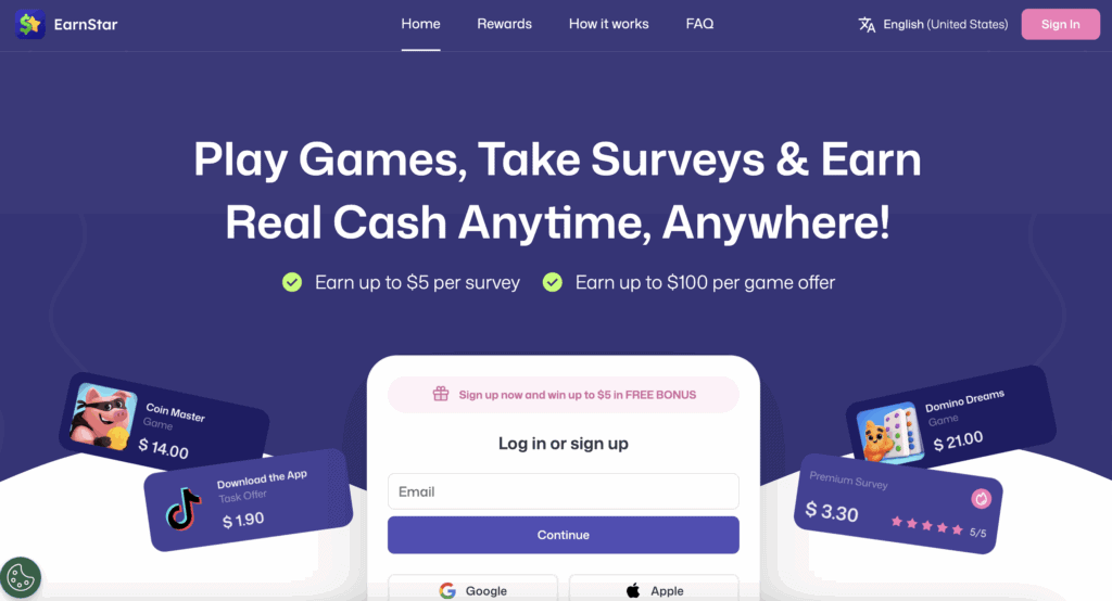 Earnstar Home Page