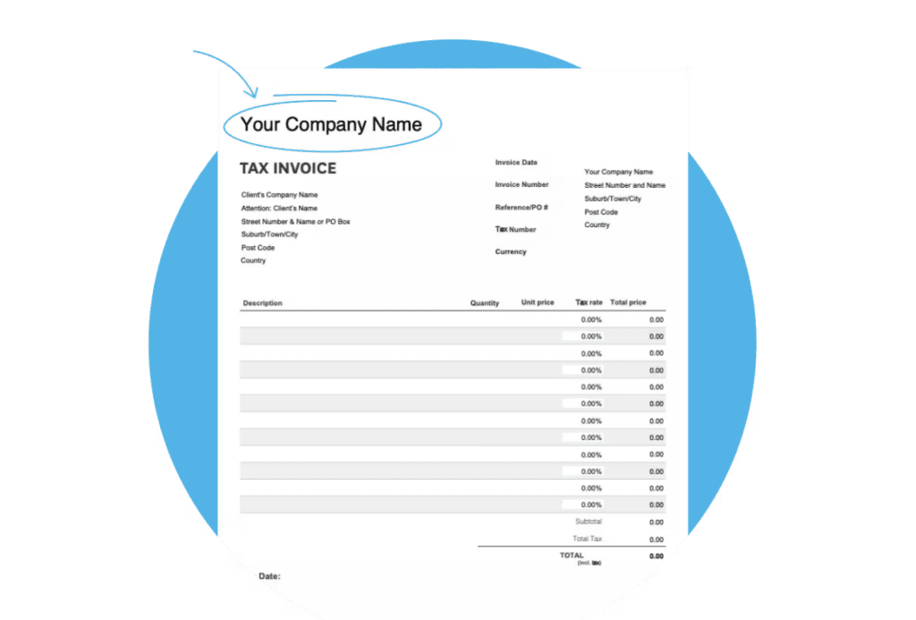Xero invoice example