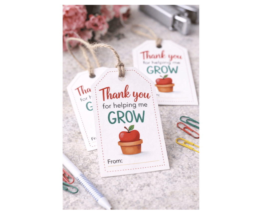 thank you for helping me grow printable