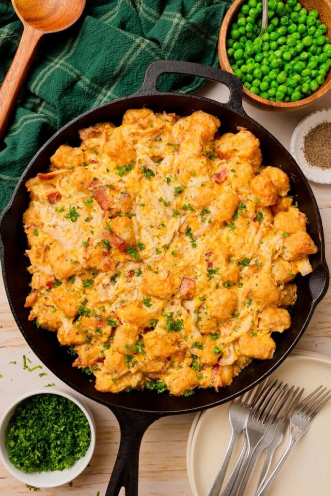 Chicken Tatar Tot Casserole