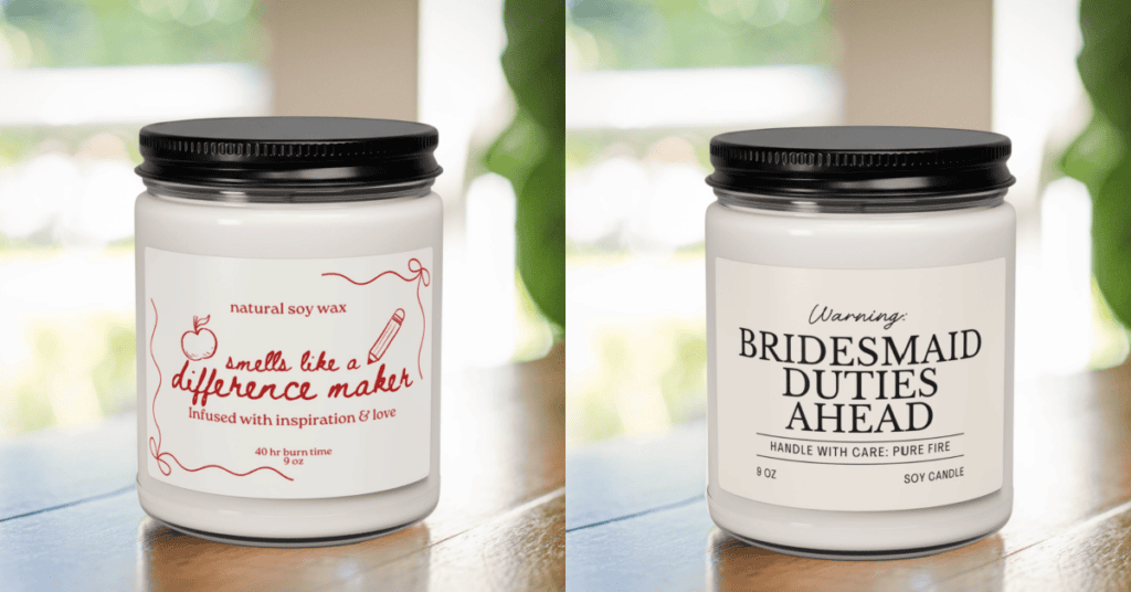 print on demand candles