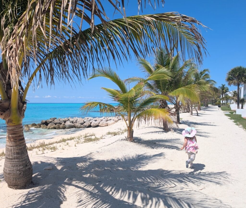 We recently spent one month living on this beach (well, in a home!), thanks to my flexible business!